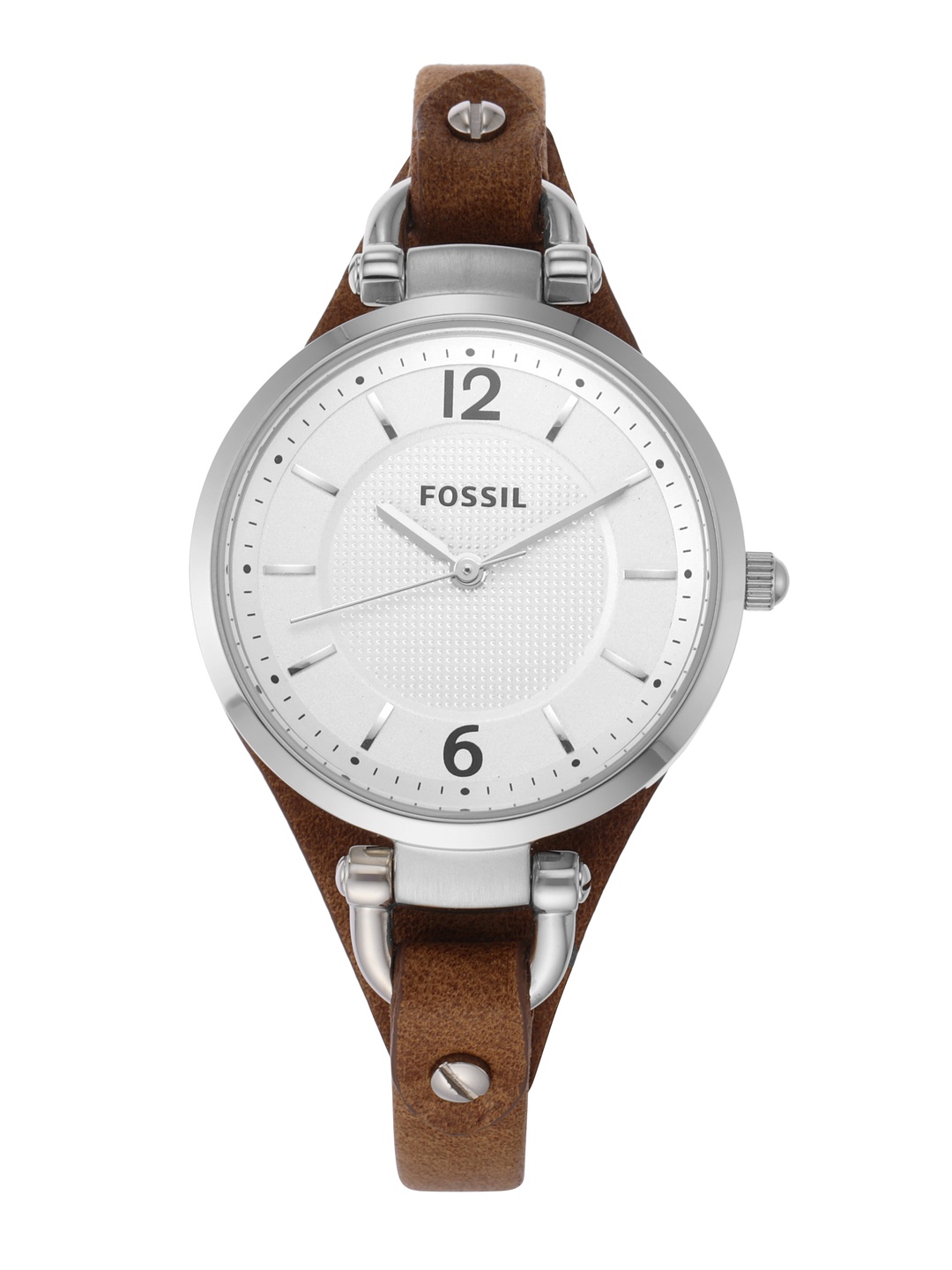 

Fossil Women Silver-Toned Dial Watch ES3060