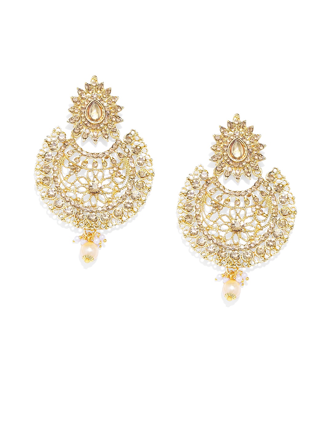 

Kord Store Gold-Toned Crescent Shaped Chandbalis