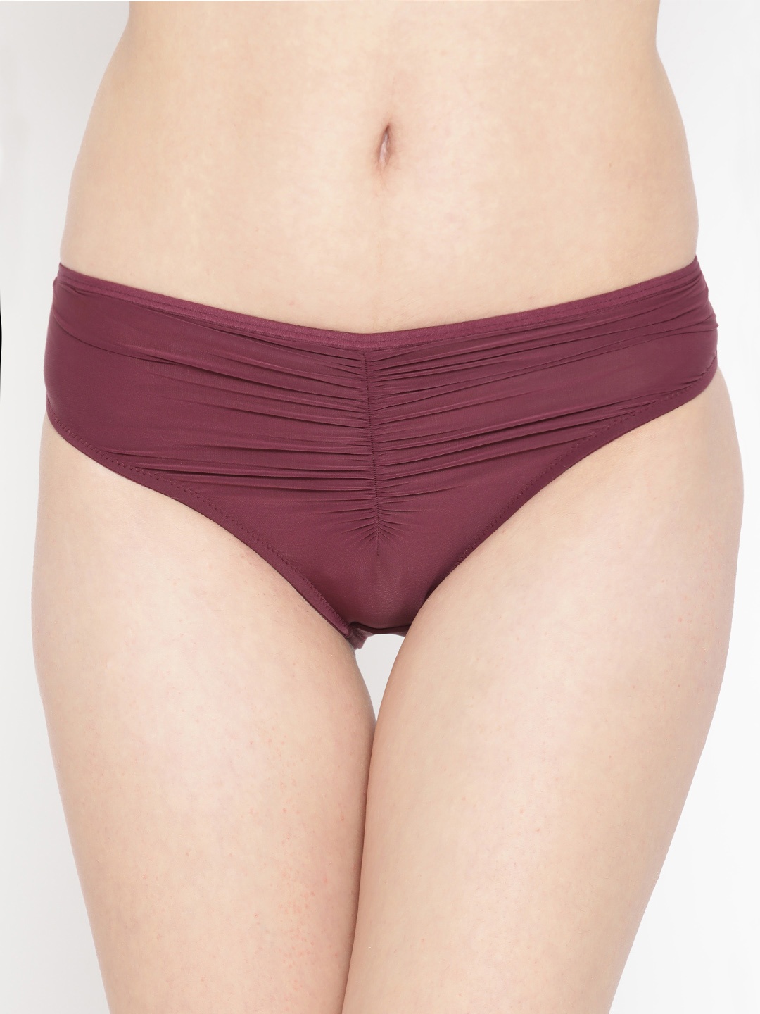 

EROTISSCH Women Wine-Coloured Solid Basic Briefs AIP-1C, Purple