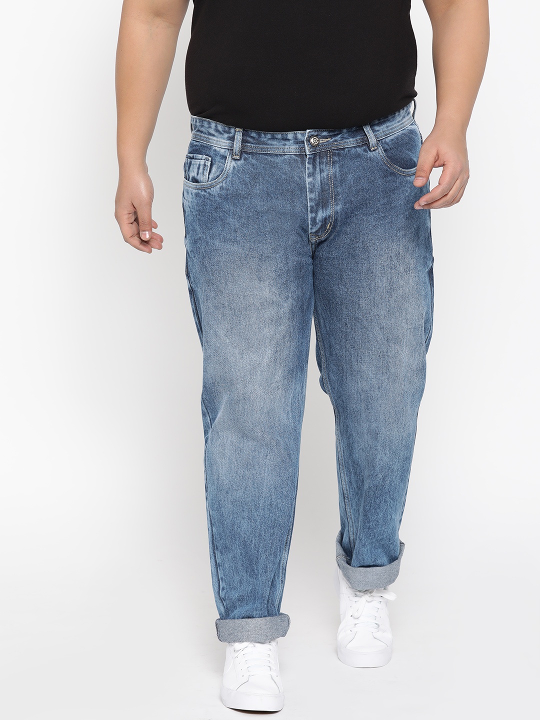 

FEVER Men Blue Straight Fit Mid-Rise Clean Look Jeans