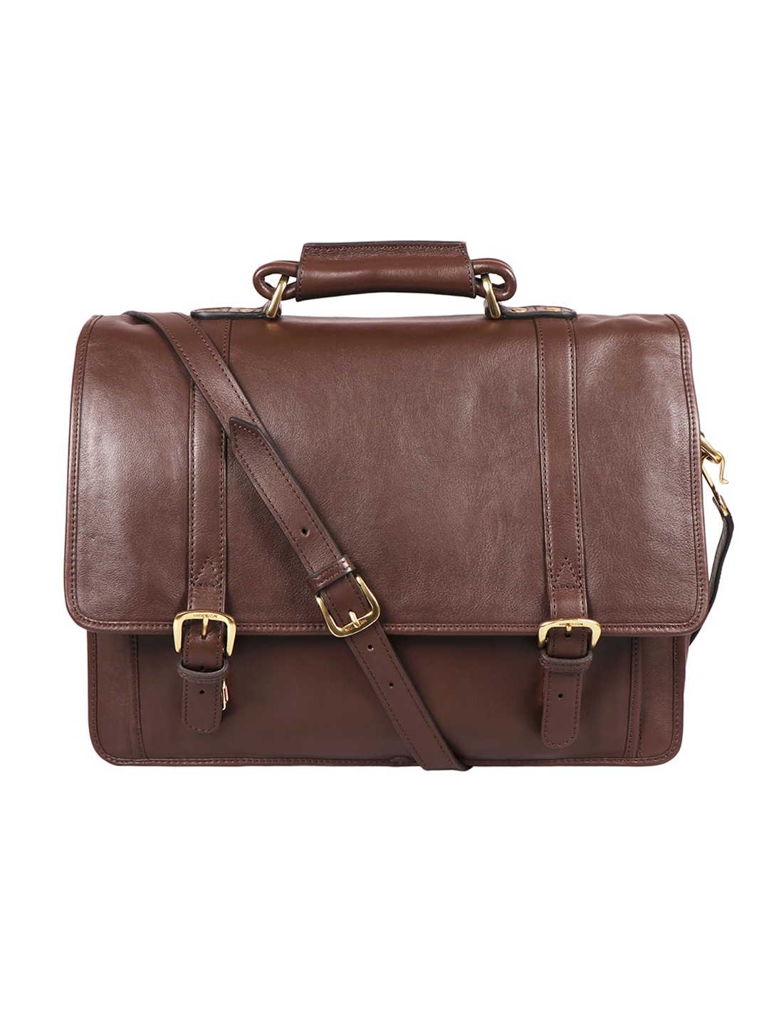 

Hidesign Men Brown Solid Laptop Bag