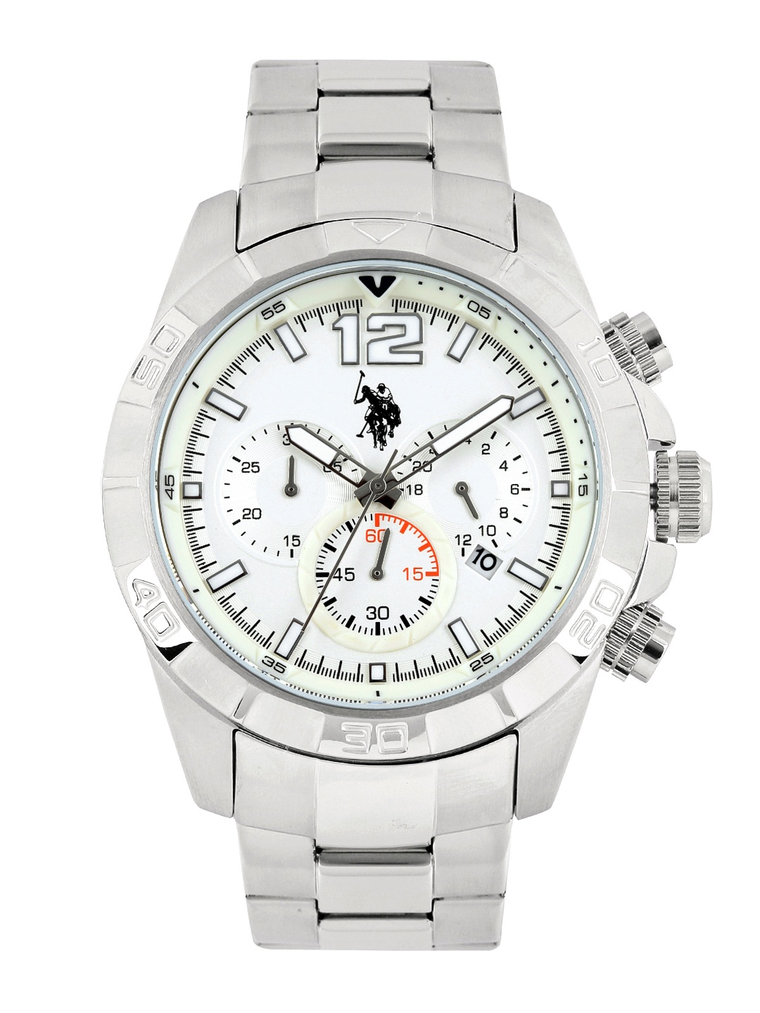 

U.S. Polo Assn. Men White Dial Chronograph Watch USAT0108