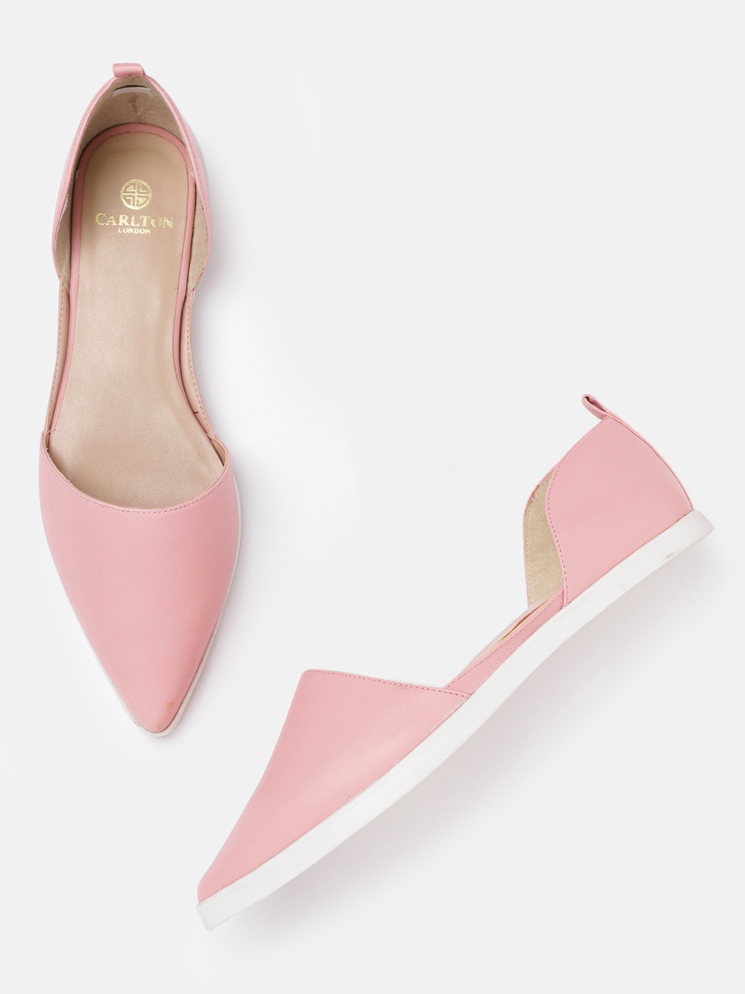 

Carlton London Women Pink Solid Flats