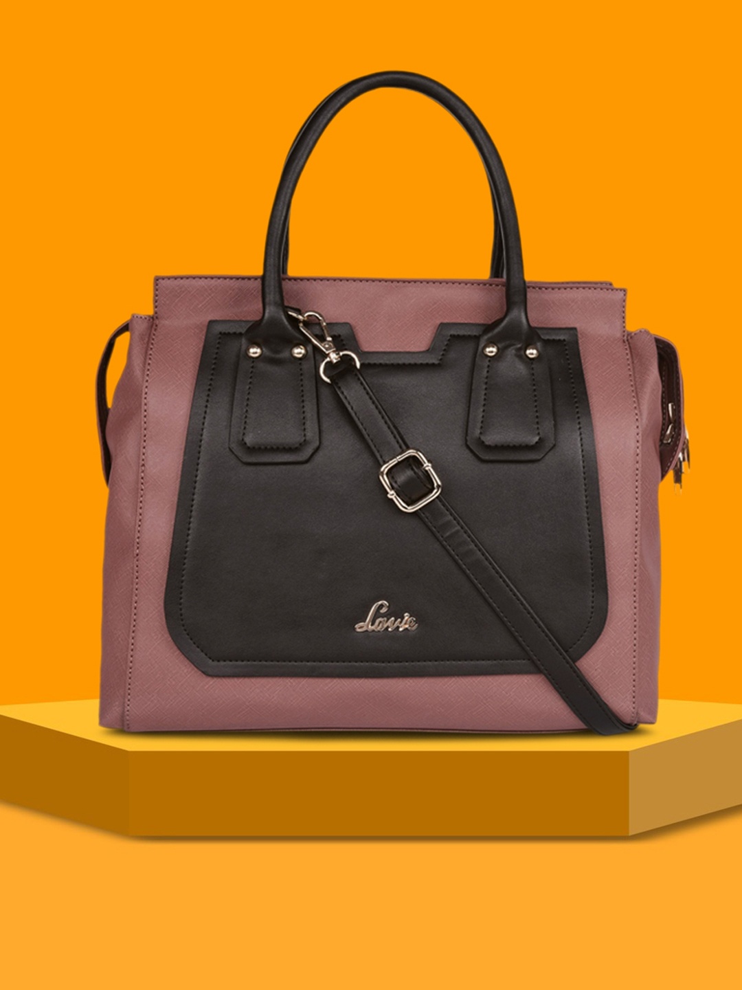 

Lavie Cassie Women Nude And Black Large Satchel