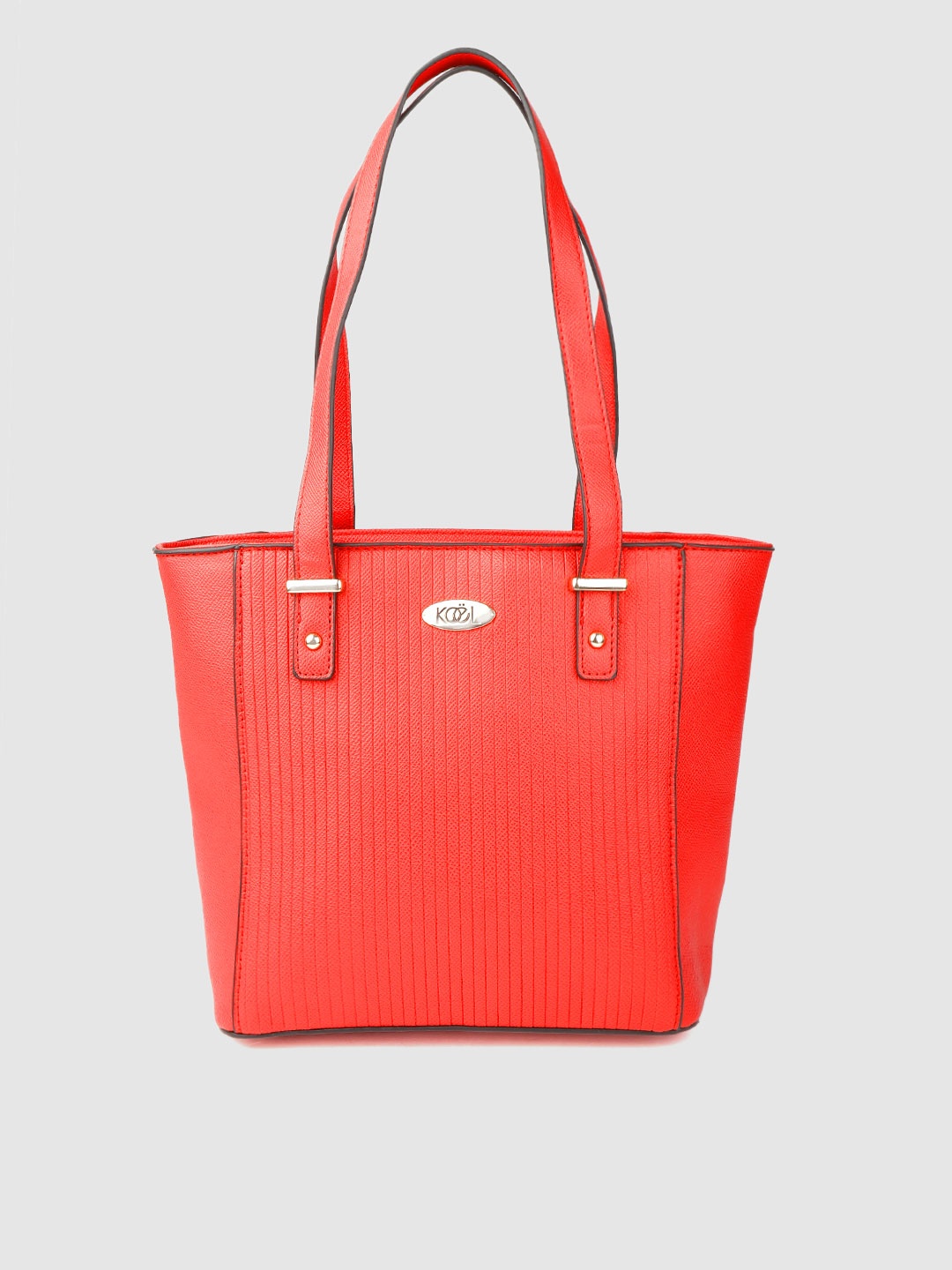

Lavie Red Self Striped Shoulder Bag