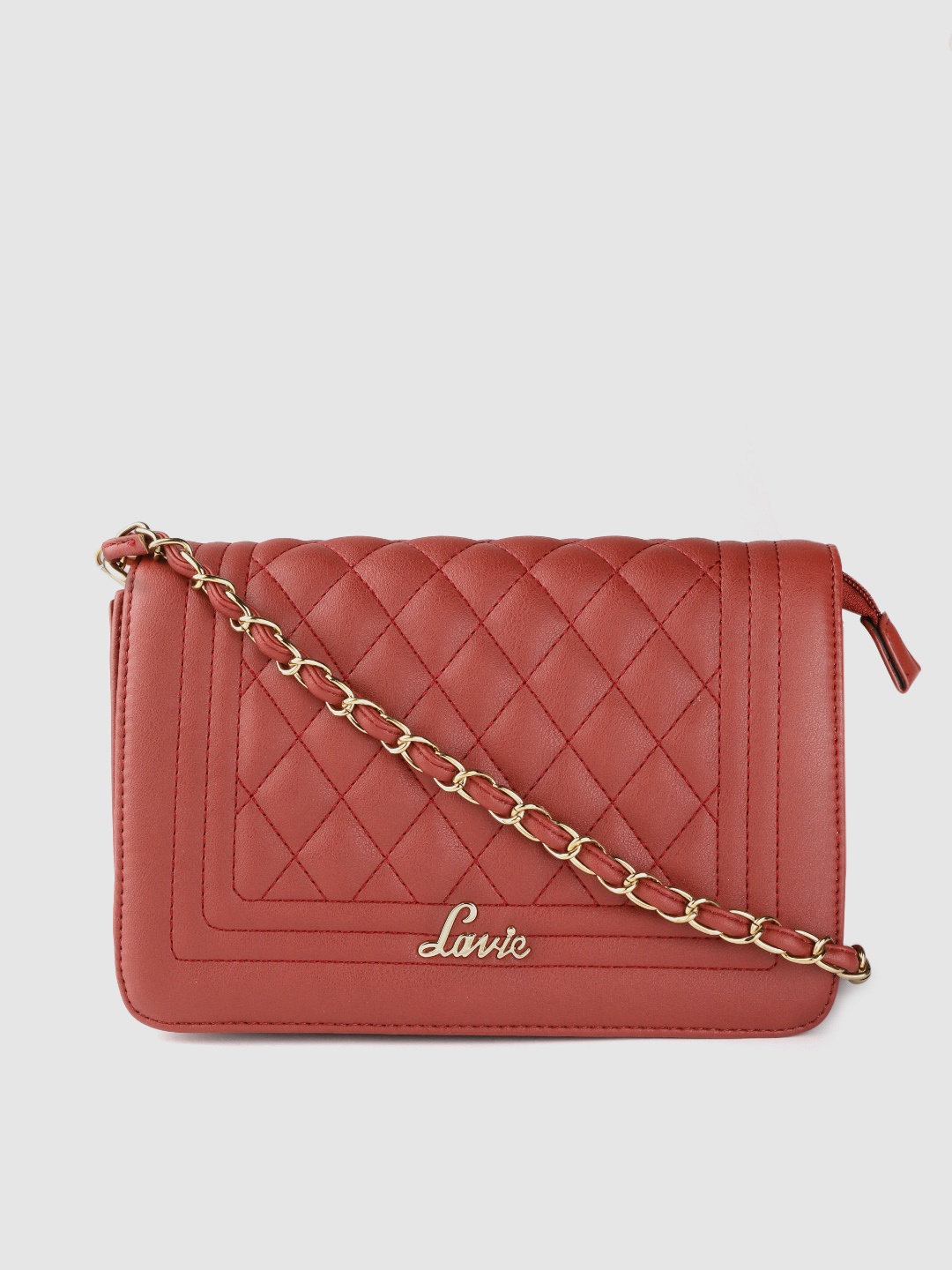 

Lavie Maroon Quilted Sling Bag