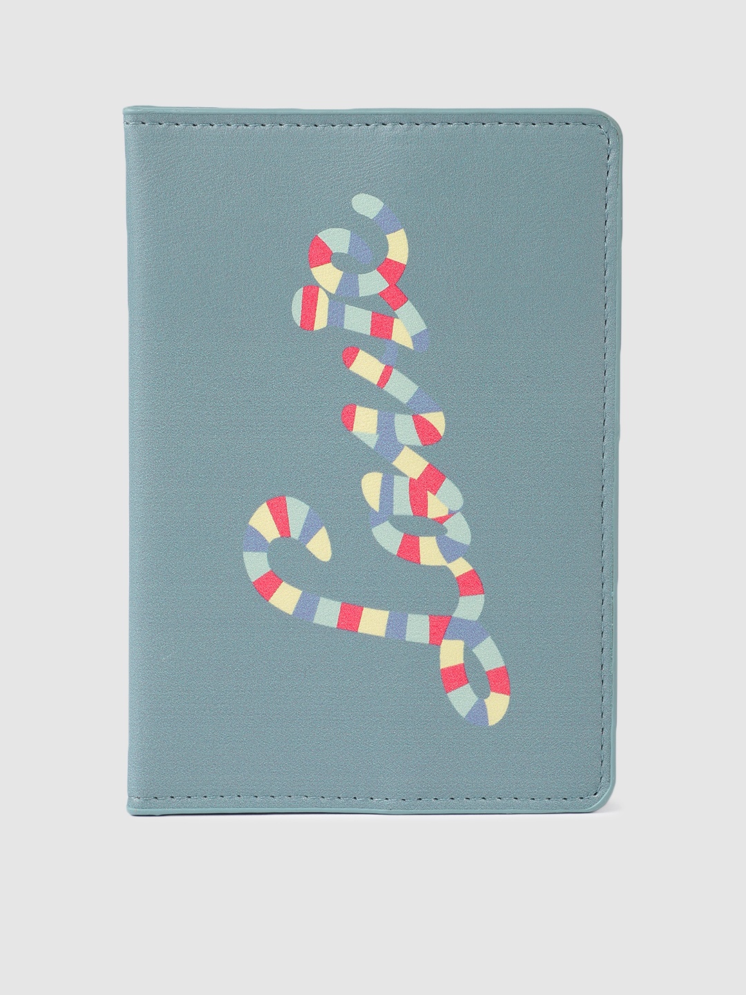 

Lavie Women Blue Printed Passport Holder