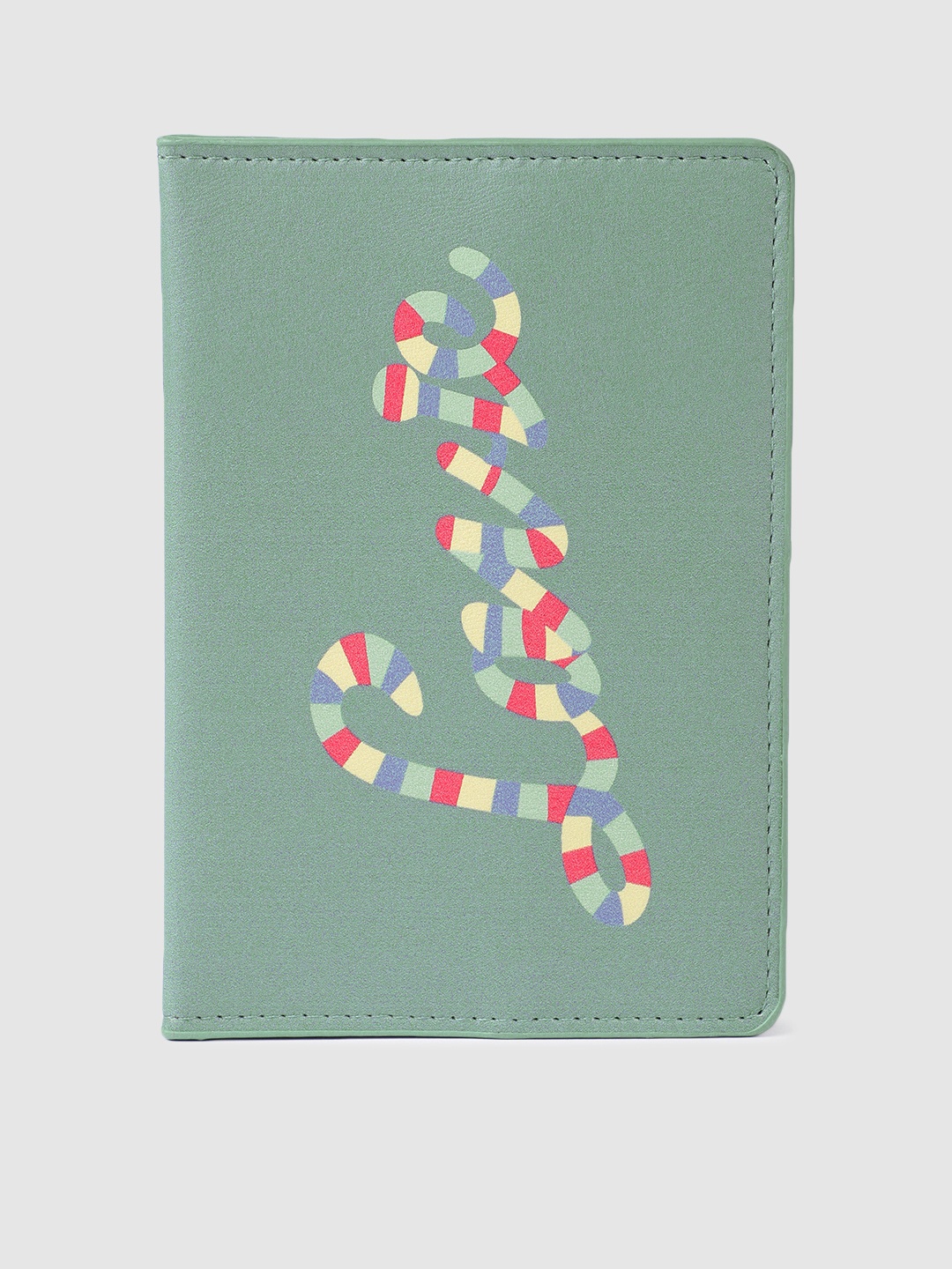 

Lavie Women Green Printed Passport Holder