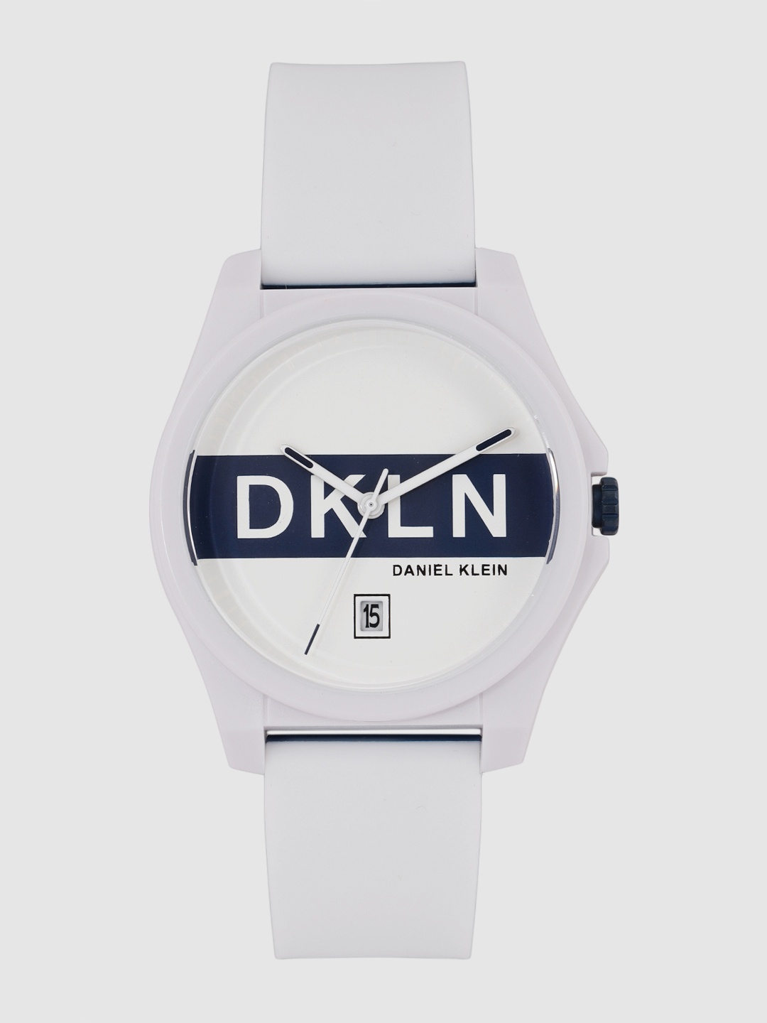

Daniel Klein Men White & Blue Analogue Watch DK.1.12278-7