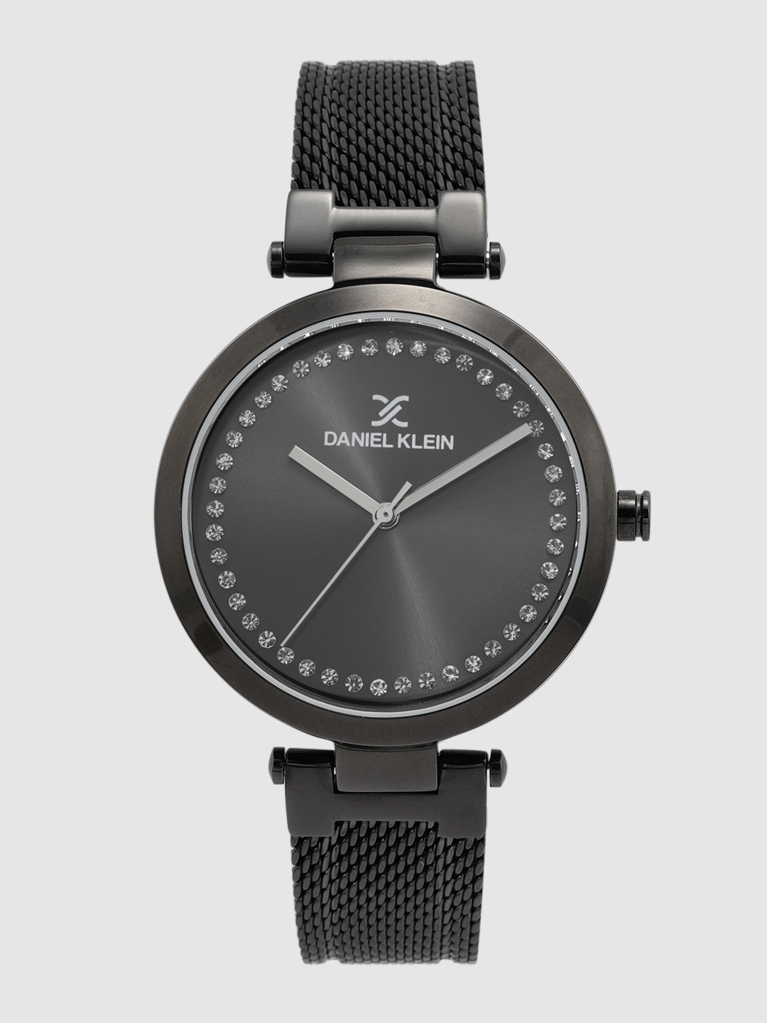 Daniel Klein Women Grey Embellished Analogue Watch DK.1.12282