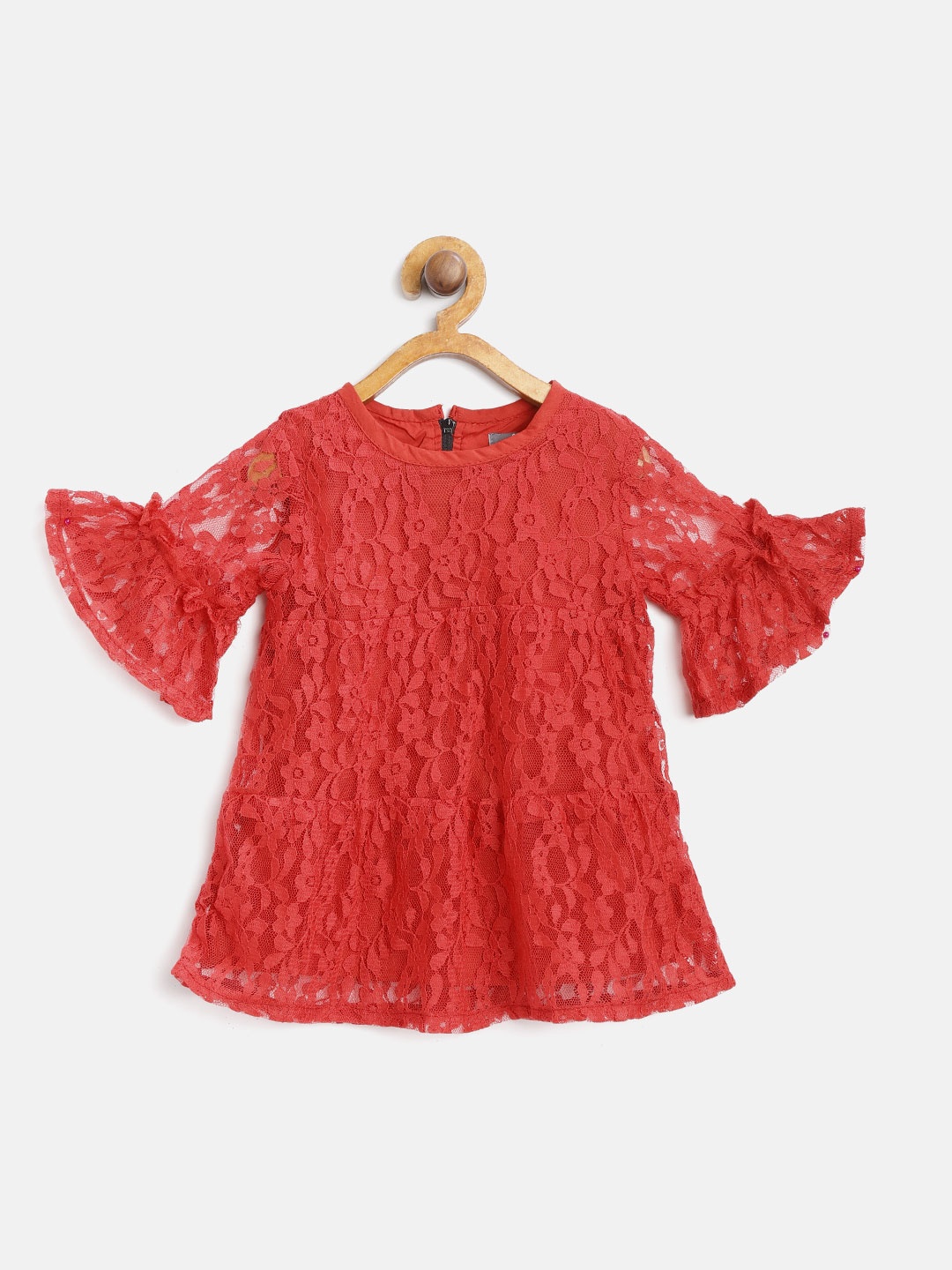 

A.T.U.N All Things Uber Nice Girls Red Lace A-Line Dress