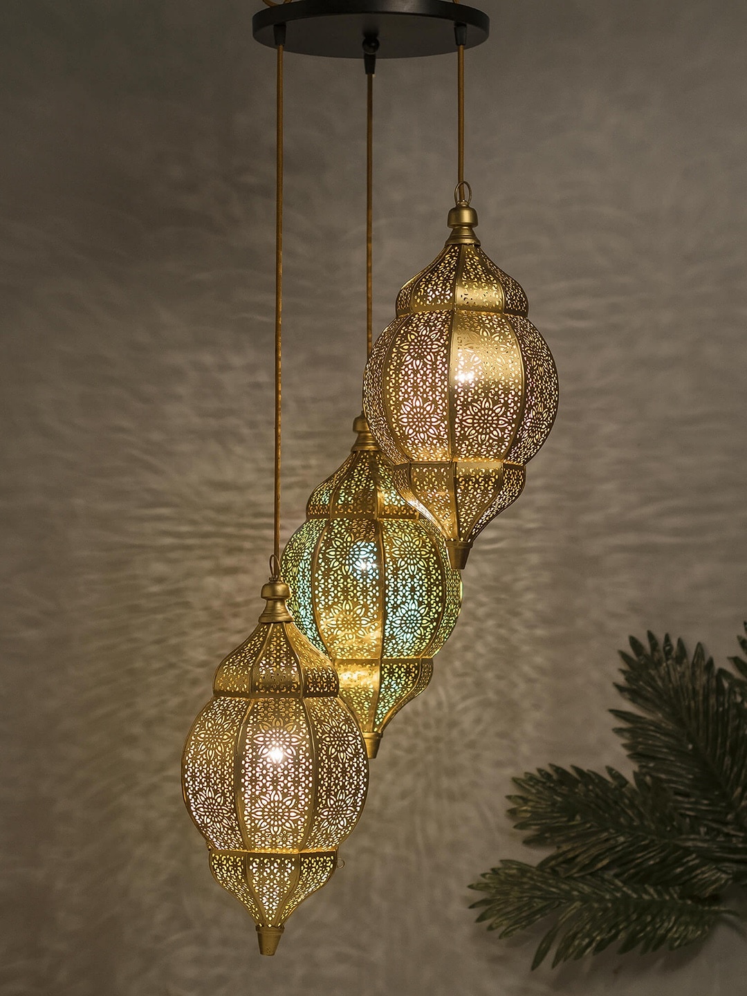 

Homesake Gold-Toned Moroccan Orb Cluster Light