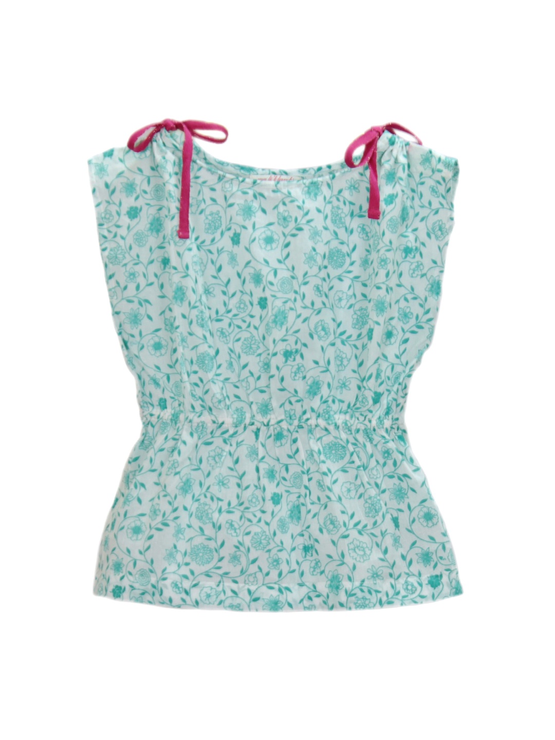 

My Little Lambs Girls Blue Printed Top
