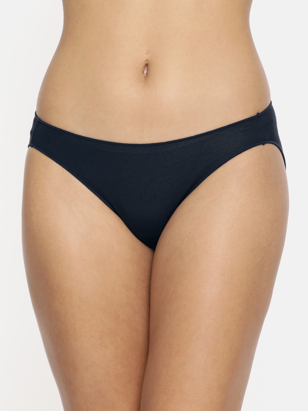 

Jockey Women Medium Coverage Micro Modal Stretch Mid Waist Bikini Briefs 1803-0105, Navy blue