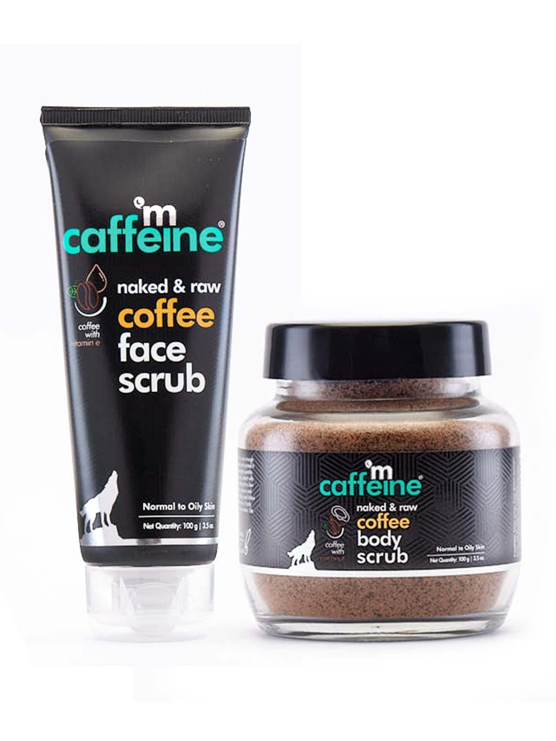 

MCaffeine Sustainable Exfoliation & Tan Removal Combo 200g, Brown