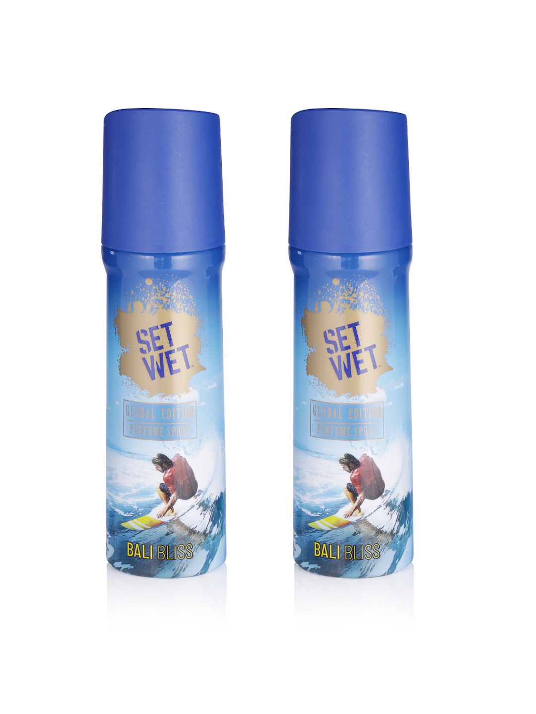 

Set Wet Men Set Of 2 Bali Bliss Global Edition Perfume Spray 120 ml, Blue