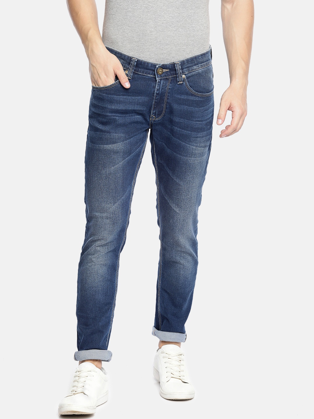 

SPYKAR Men Blue Ultra Skinny Fit Low-Rise Clean Look Stretchable Jeans