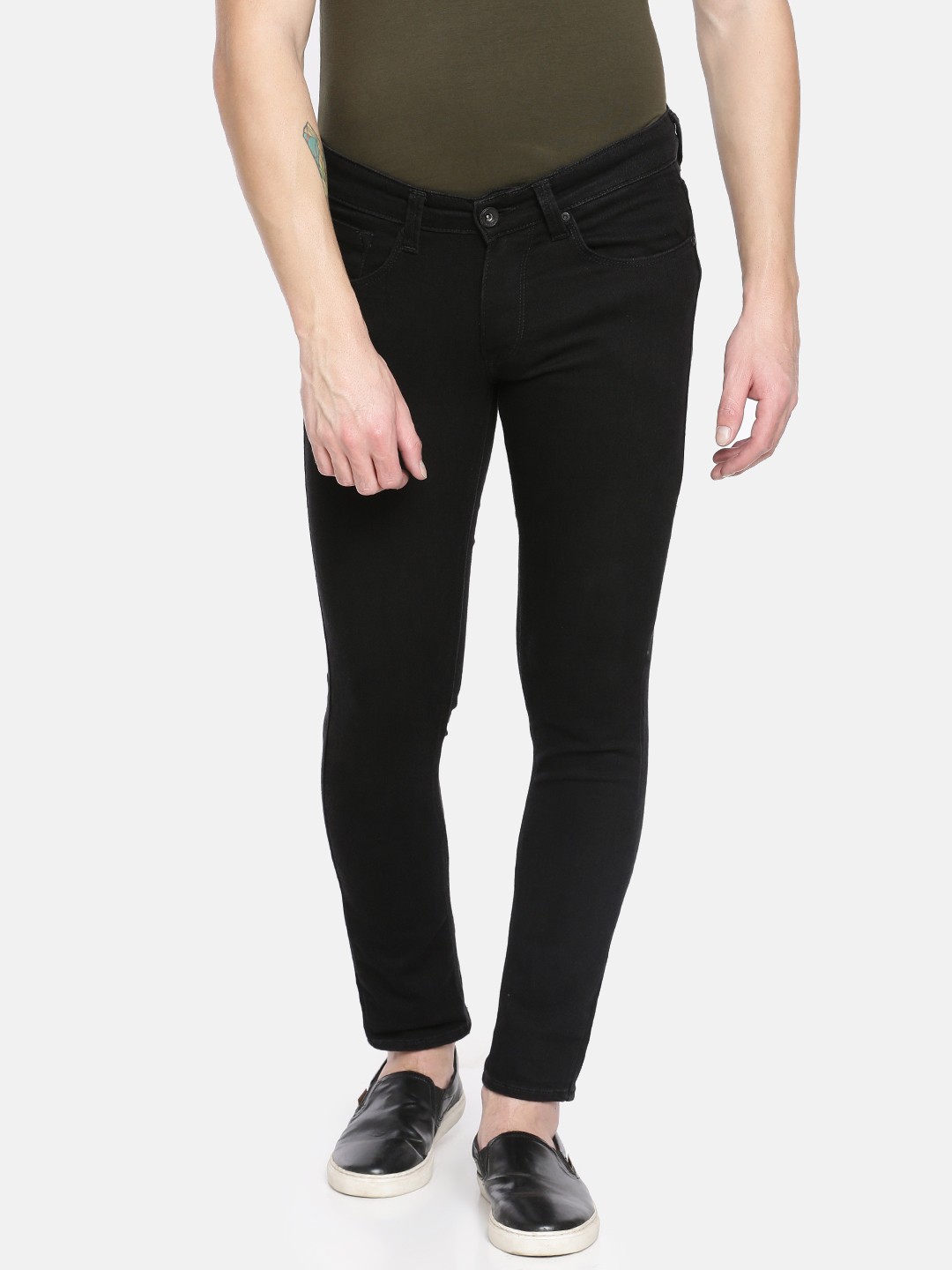

SPYKAR Men Black Super Skinny Fit Low-Rise Clean Look Jeans