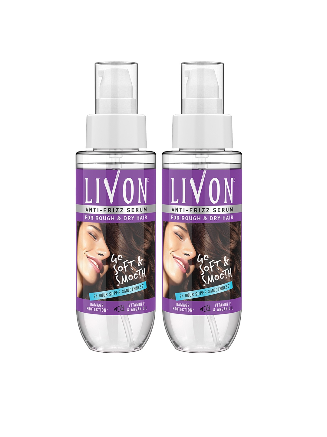 

Livon Set Of 2 Moroccan Argan Oil Serum for Dry & Unruly Hair, White