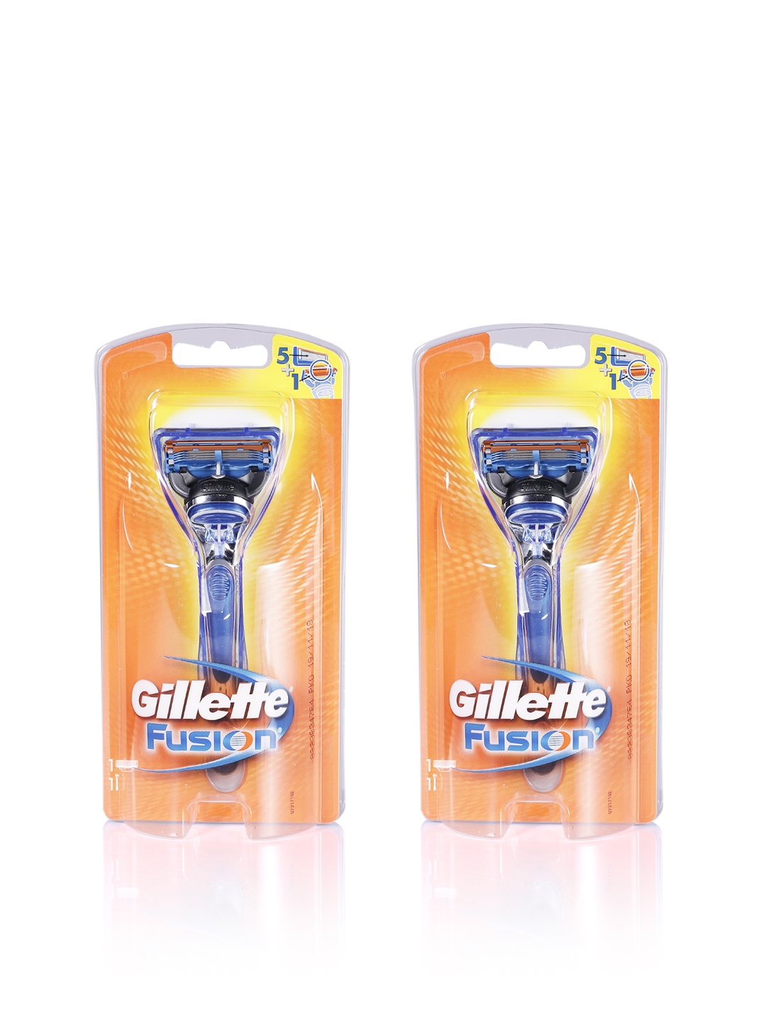 

Gillette Set Of 2 Fusion Manual Shaving Razor, Blue