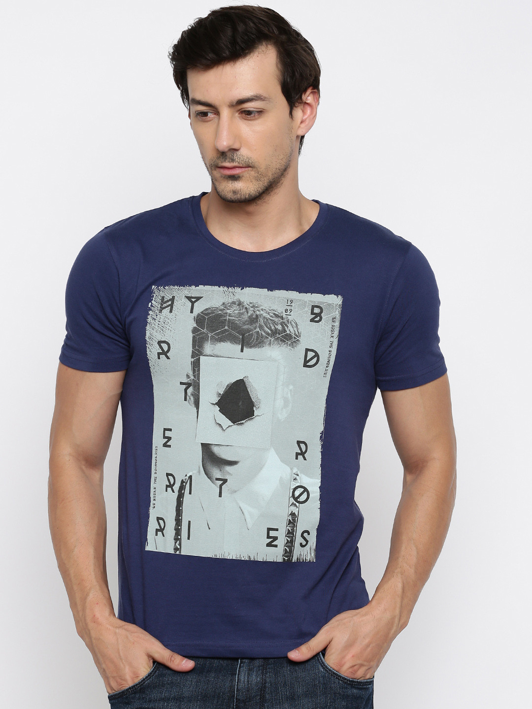 

Locomotive Blue Printed T-shirt