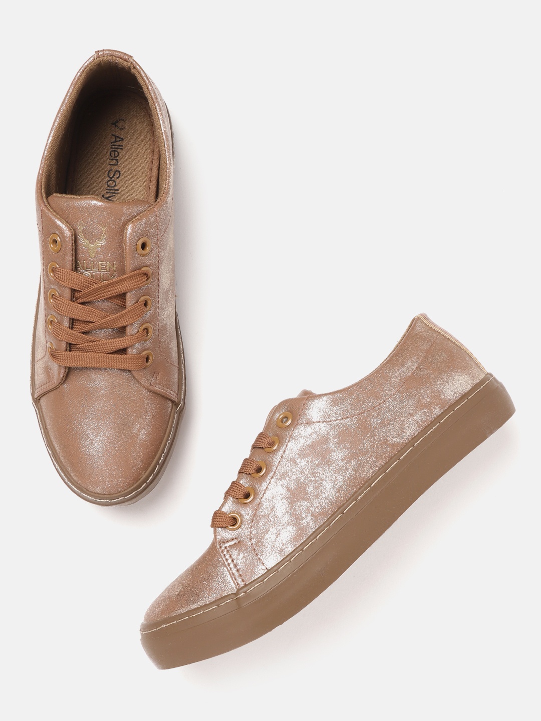 

Allen Solly Women Brown Solid Sneakers