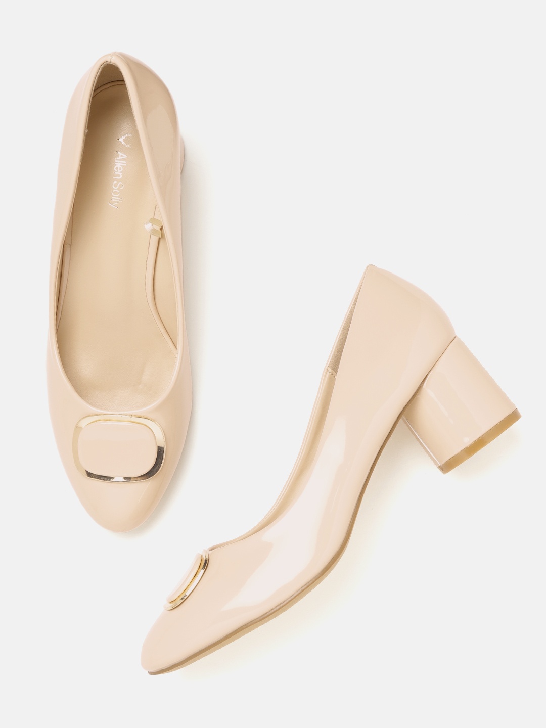 

Allen Solly Women Beige Solid Pumps