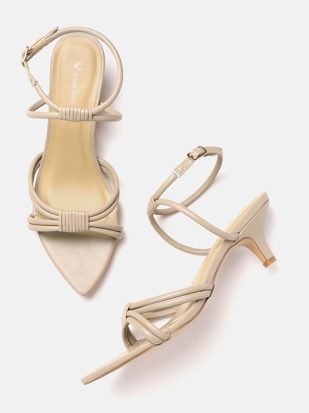 

Allen Solly Women Beige Solid Kitten Heels