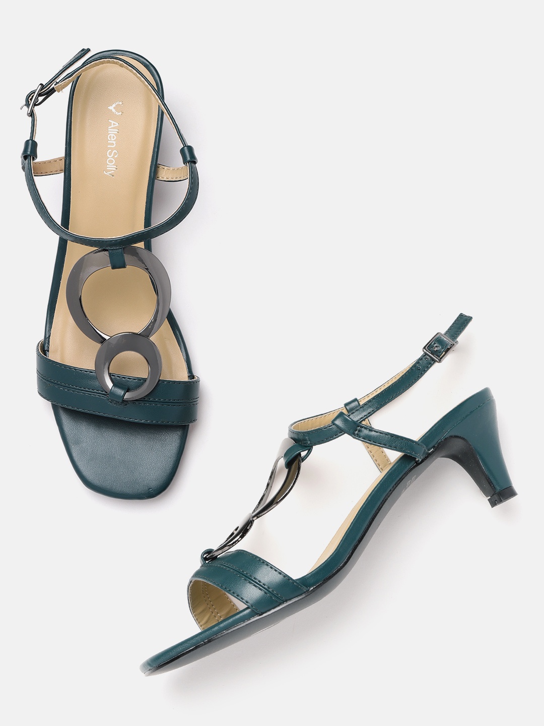 

Allen Solly Women Green Solid Heels