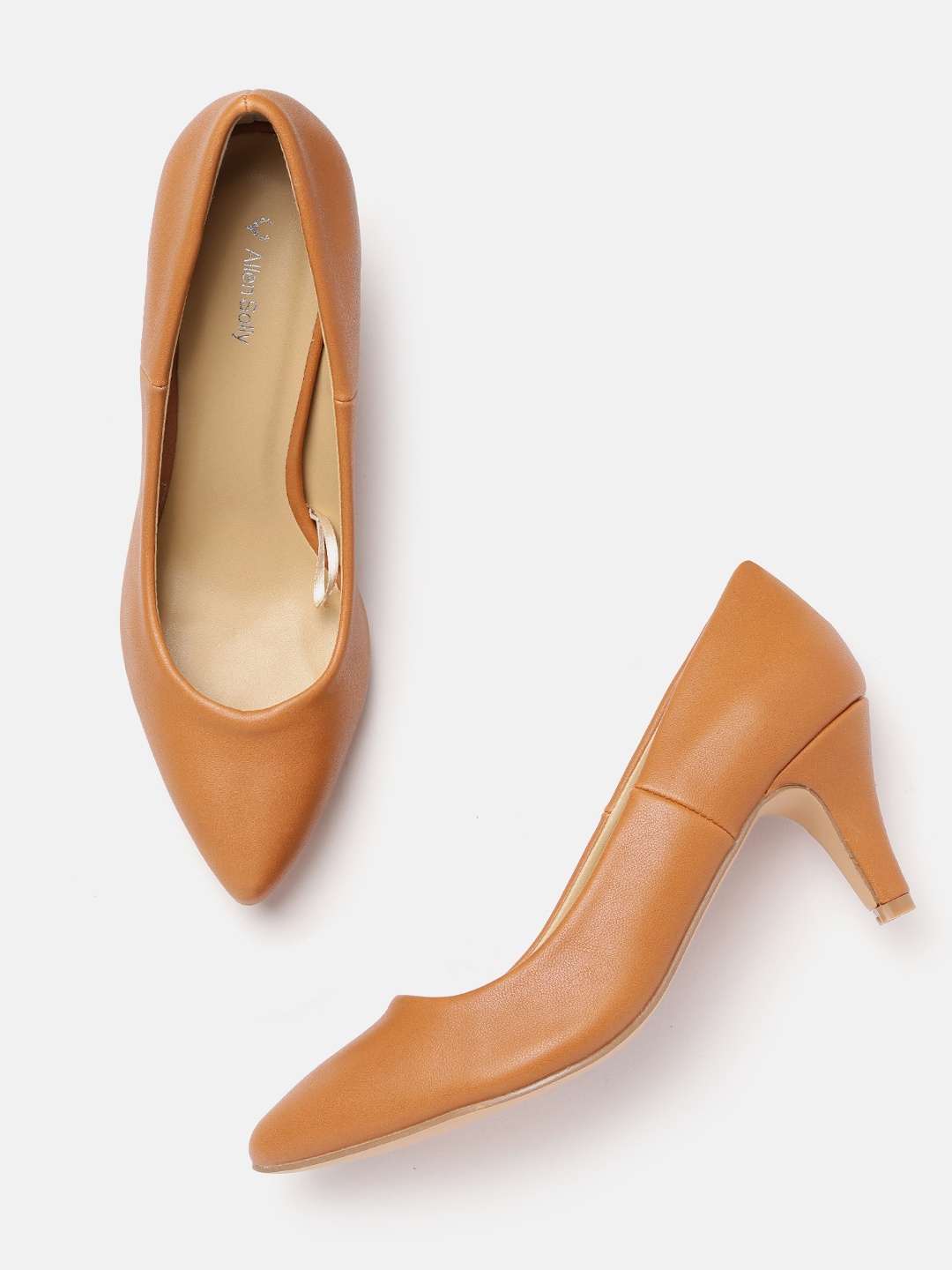 

Allen Solly Women Tan Brown Solid Pumps