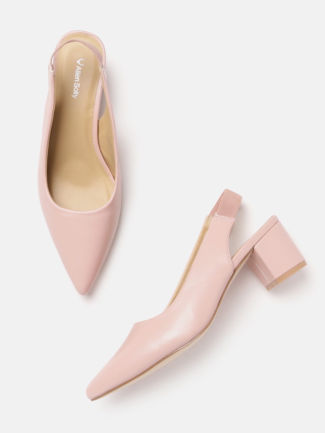

Allen Solly Women Pink Solid Pumps
