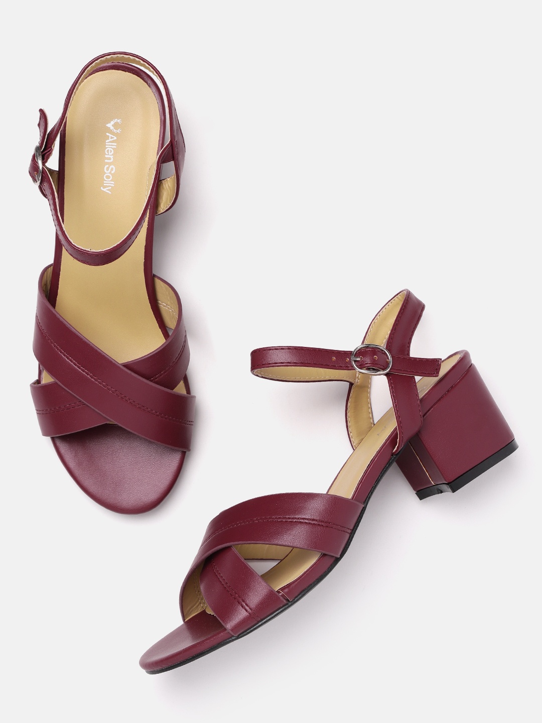 

Allen Solly Women Burgundy Solid Heels