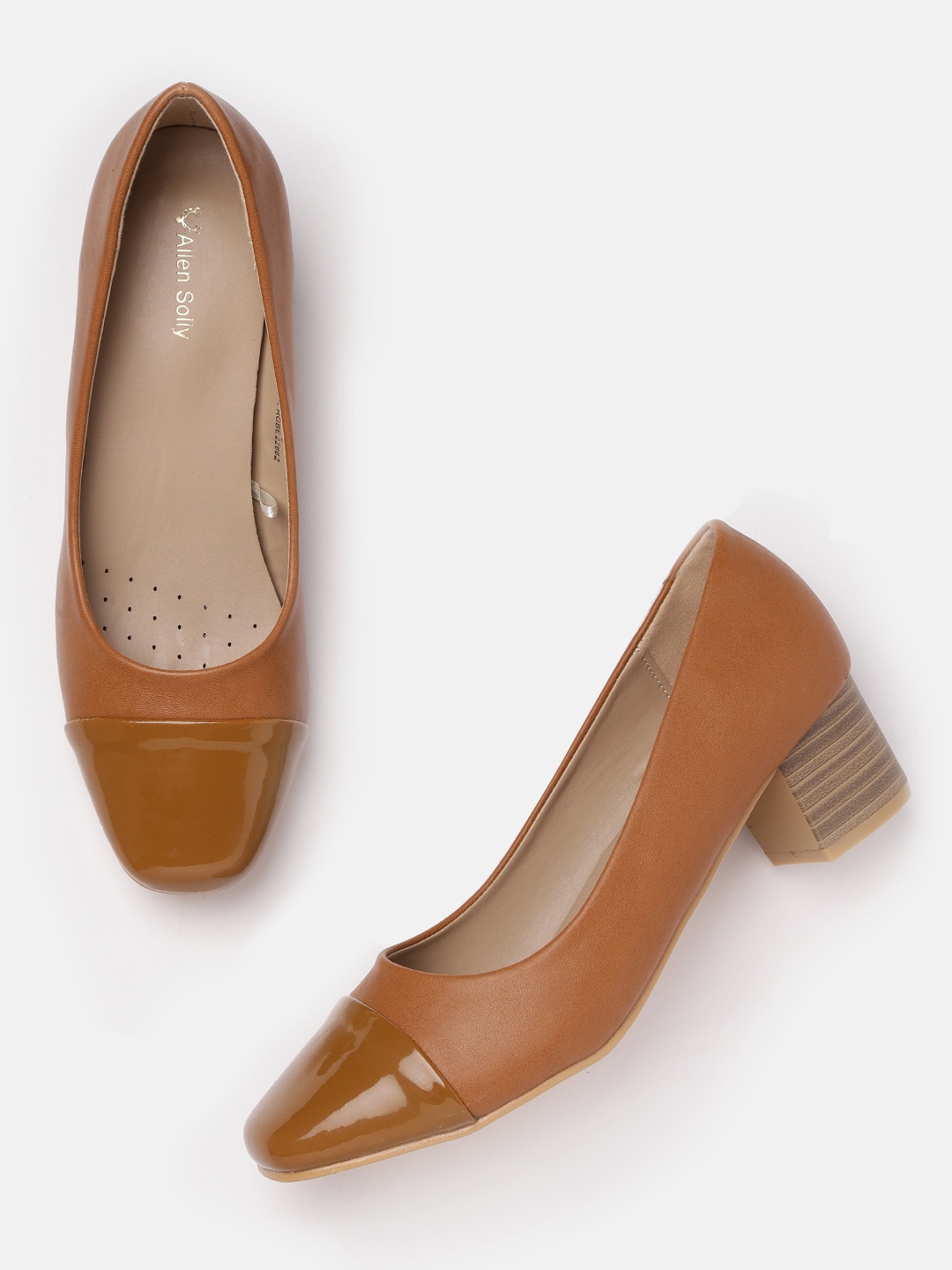

Allen Solly Women Brown Solid Pumps