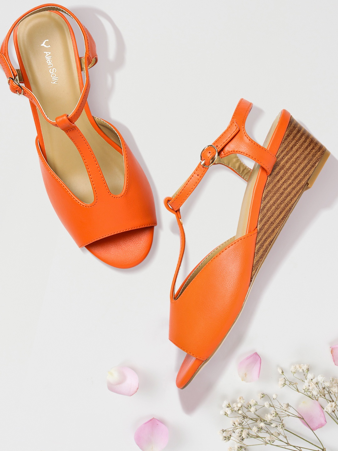

Allen Solly Women Orange Solid Wedges