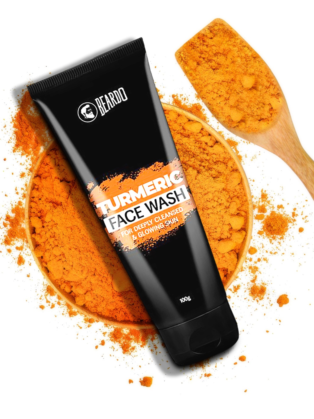 

BEARDO Men Turmeric Face Wash 100 g, Black