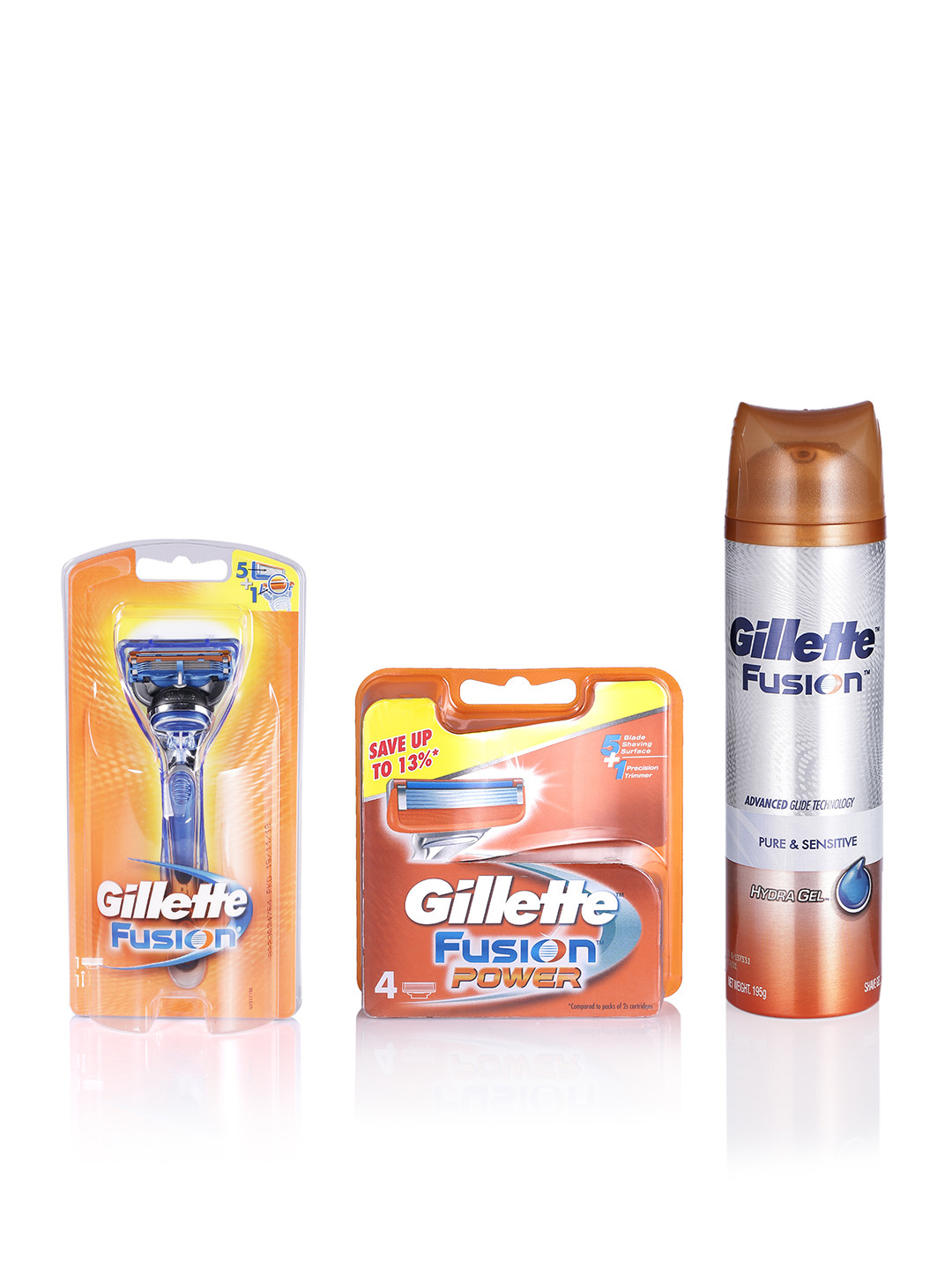 

Gillette Set of Shaving Essentials, Orange
