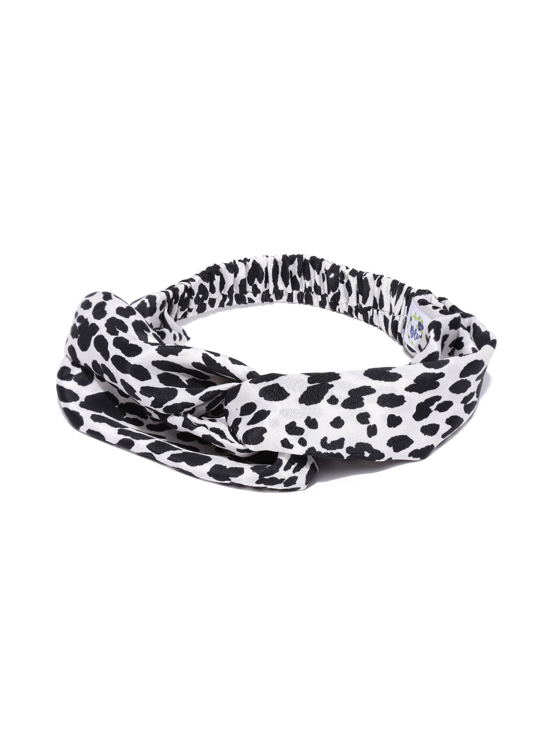 

Blueberry Black & Off-White Leopard Print Hairband