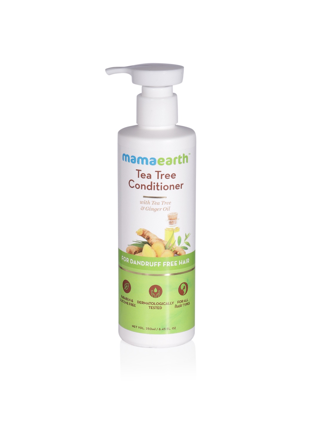 

Mamaearth Sustainable Tea Tree Ginger Oil Anti Dandruff Conditioner 250 ml, White