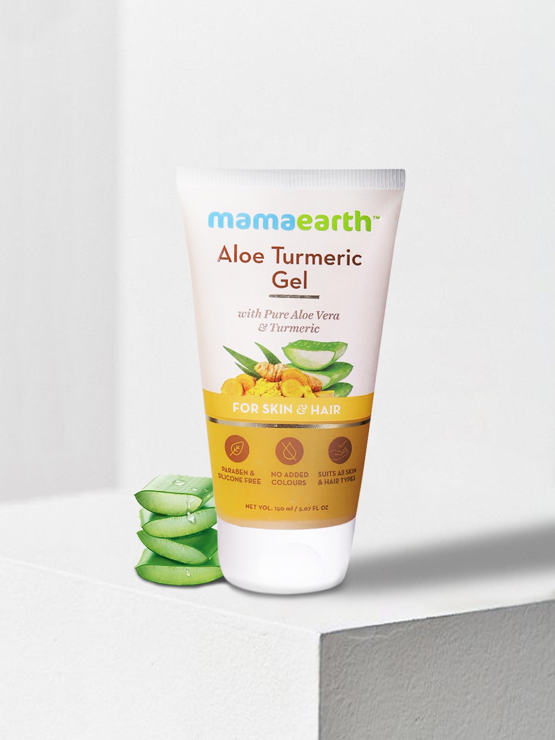 

Mamaearth Aloe Vera Gel for Skin & Hair 150ml, Yellow