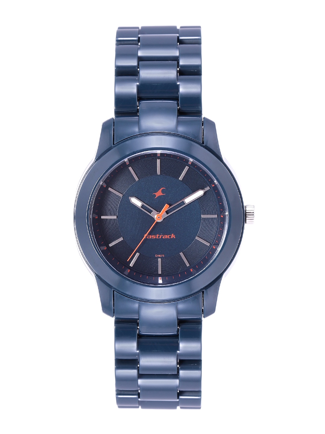 

Fastrack Women Stainless Steel Straps Analogue Watch-NL68006PP03, Navy blue