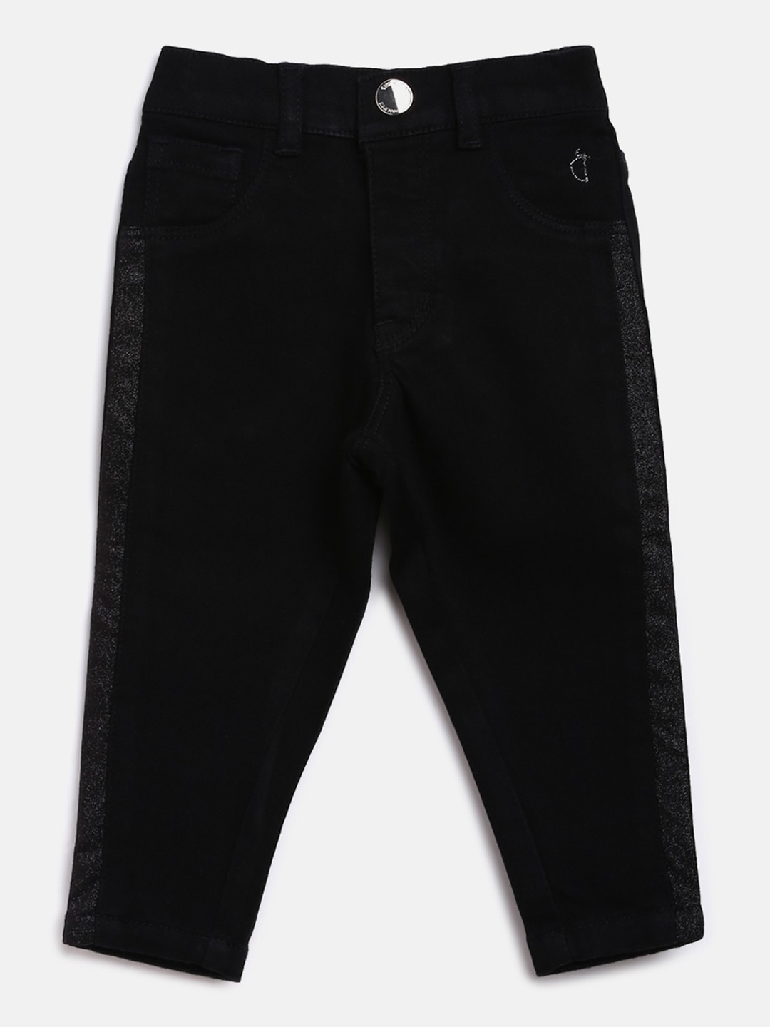

Gini and Jony Girls Black Regular Fit Mid-Rise Clean Look Stretchable Jeans