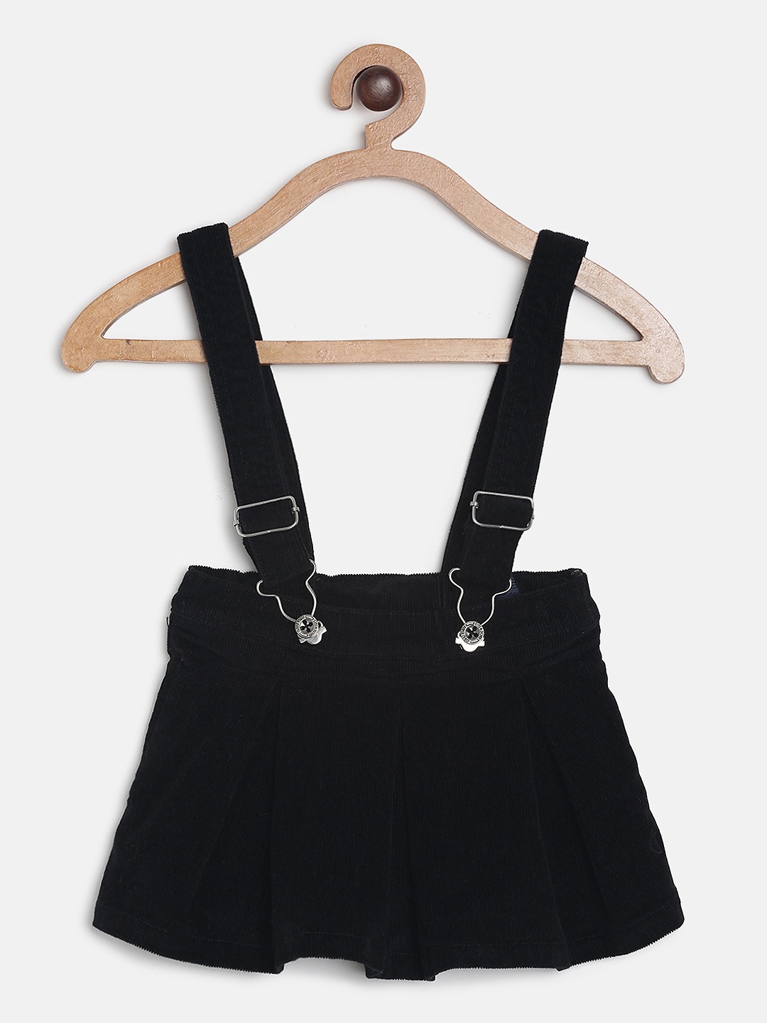 

Gini and Jony Girls Black Denim Flared Skirt with Suspender
