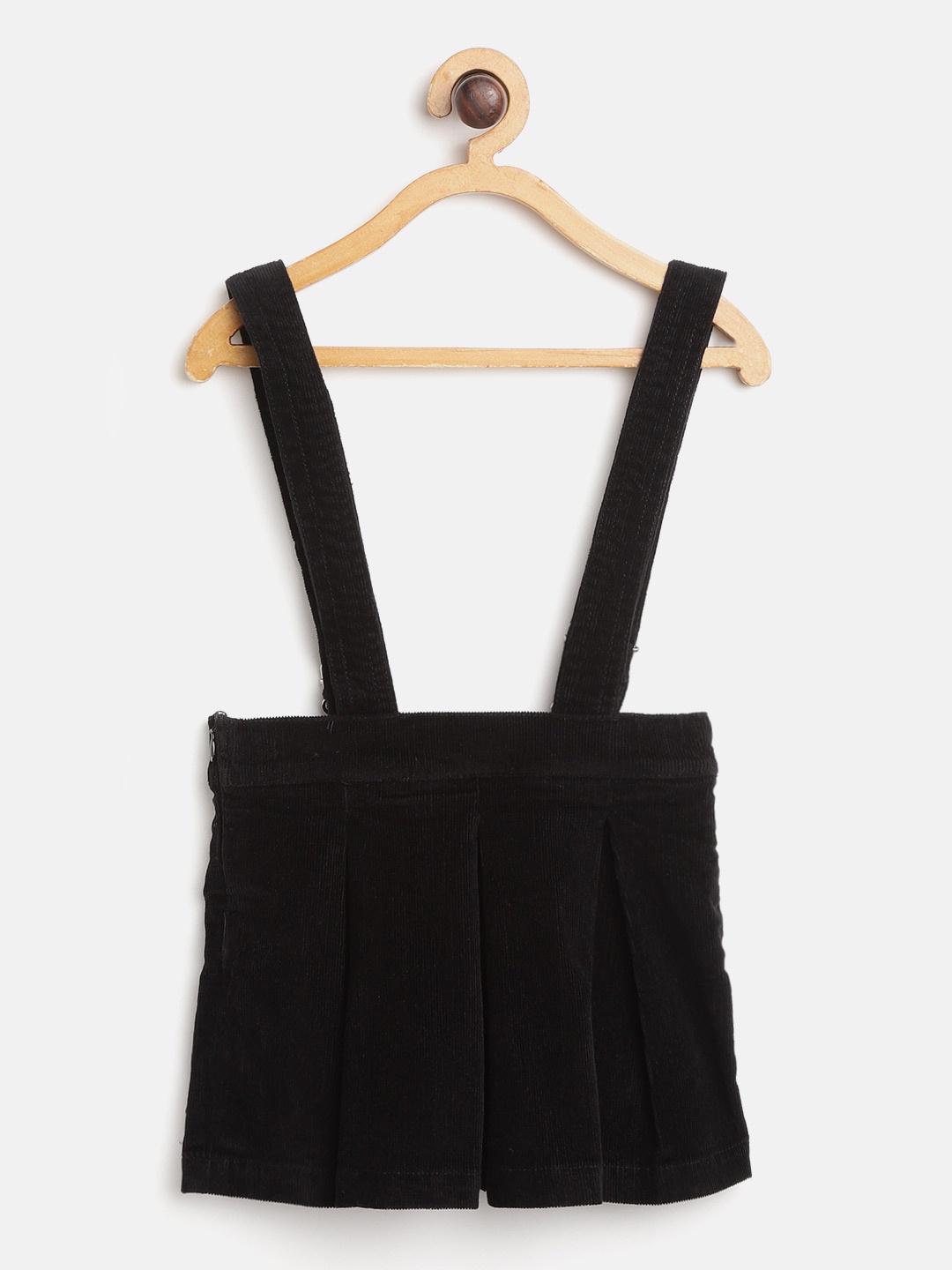 

Gini and Jony Girls Black Corduroy Flared Skirts with Suspender