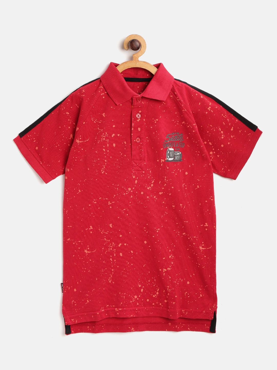 

Gini and Jony Boys Red Printed Polo T-shirt