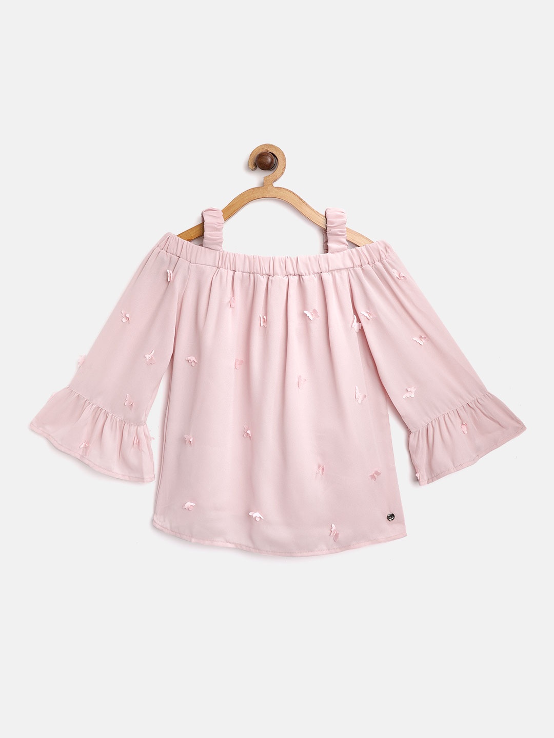 

Gini and Jony Girls Pink Applique Top