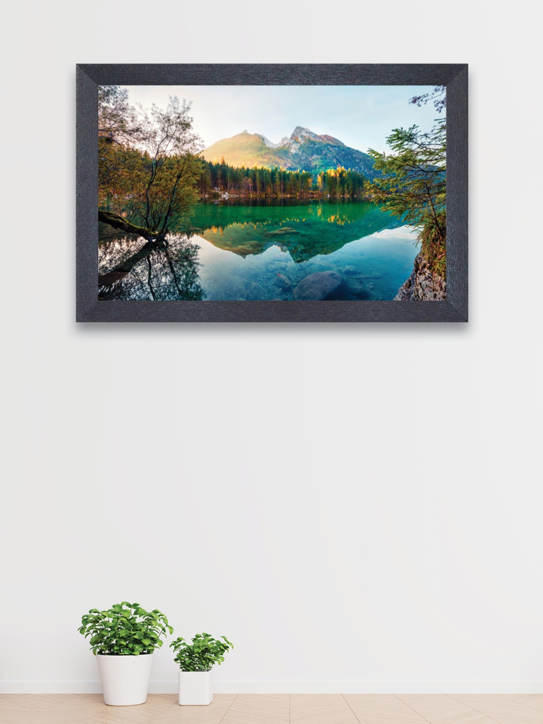 

nest ART Blue & Green Lake And Mountain Themed Framed Wall Art