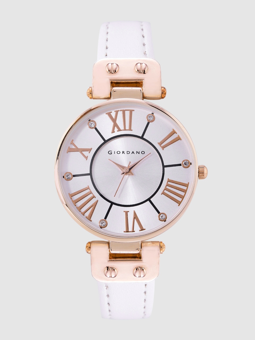 

GIORDANO Women White Analogue Watch C2168-02