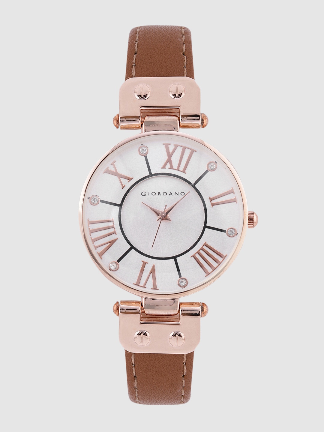

GIORDANO Women White Analogue Watch C2168-01