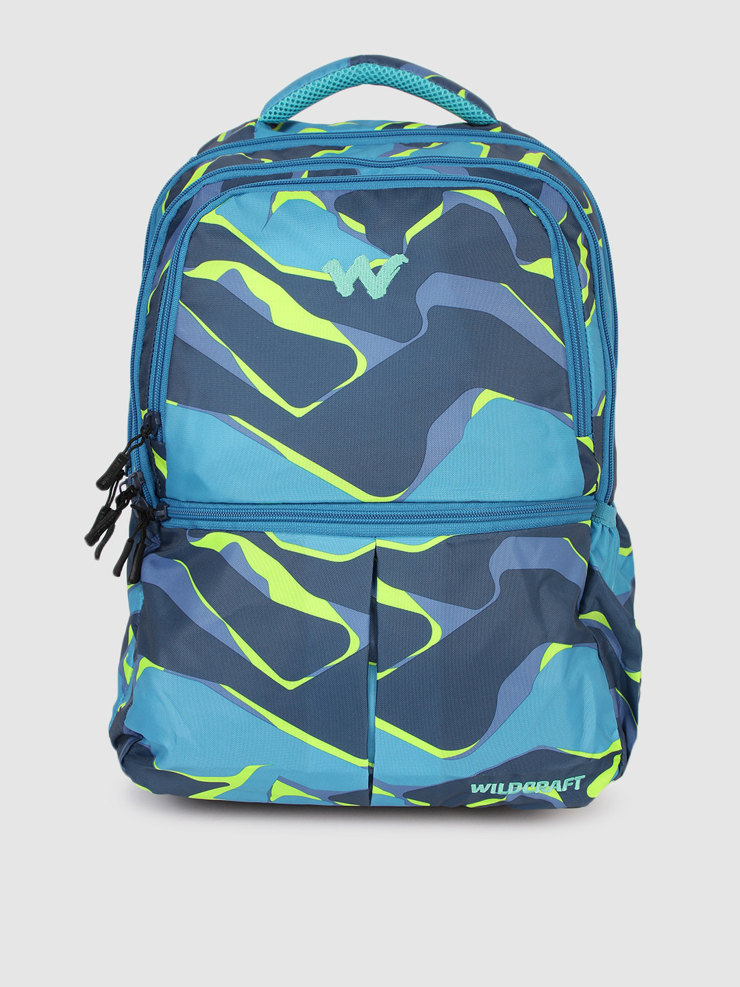 

Wildcraft Unisex Blue & Yellow Graphic Backpack