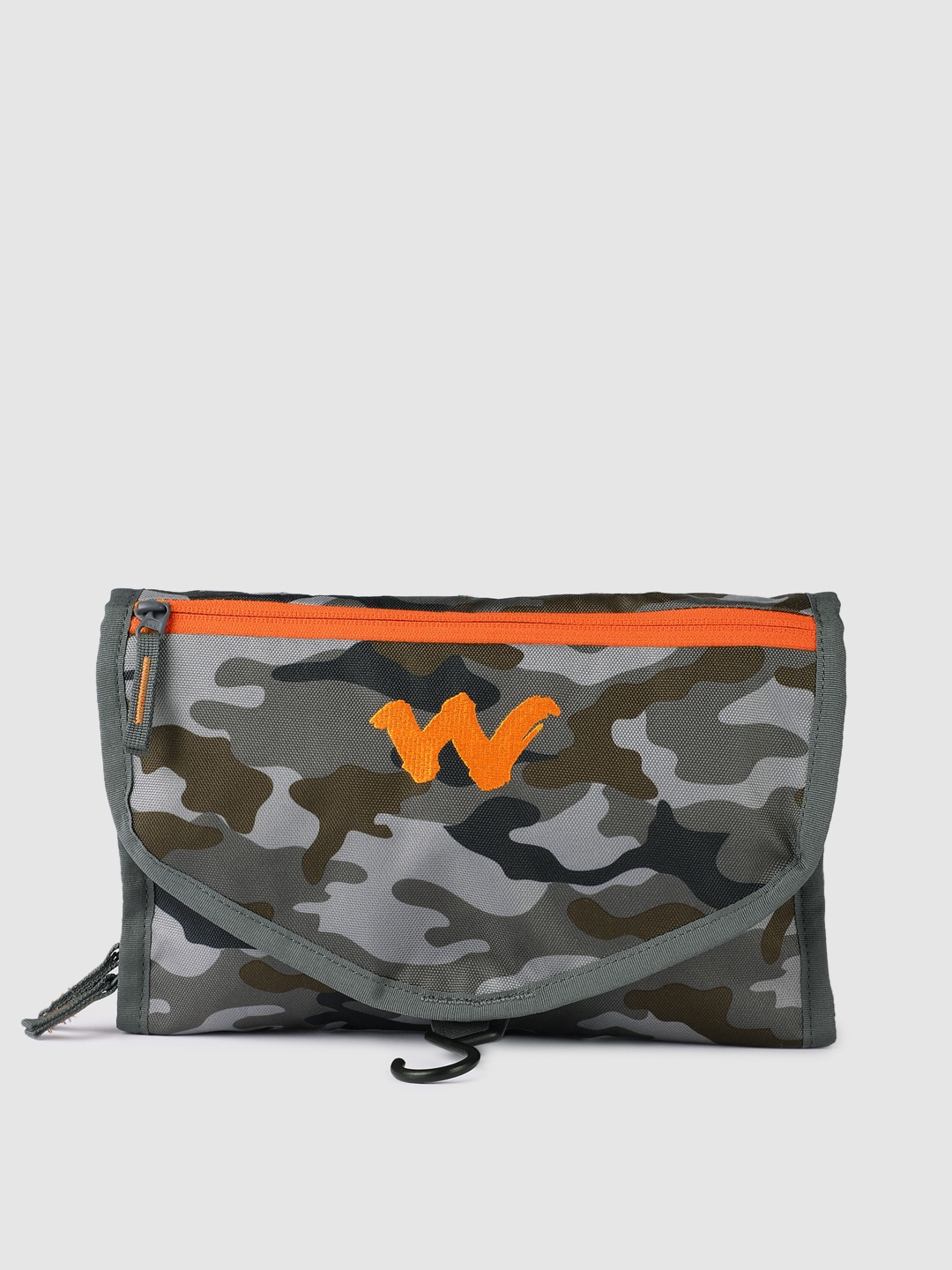 

Wildcraft Unisex Black & Grey Printed Pac n Go Travel Pouch